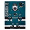 Sleep Squad San Jose Sharks SJ Sharkie Mascot 60” x 80” Raschel Plush Hockey Blanket